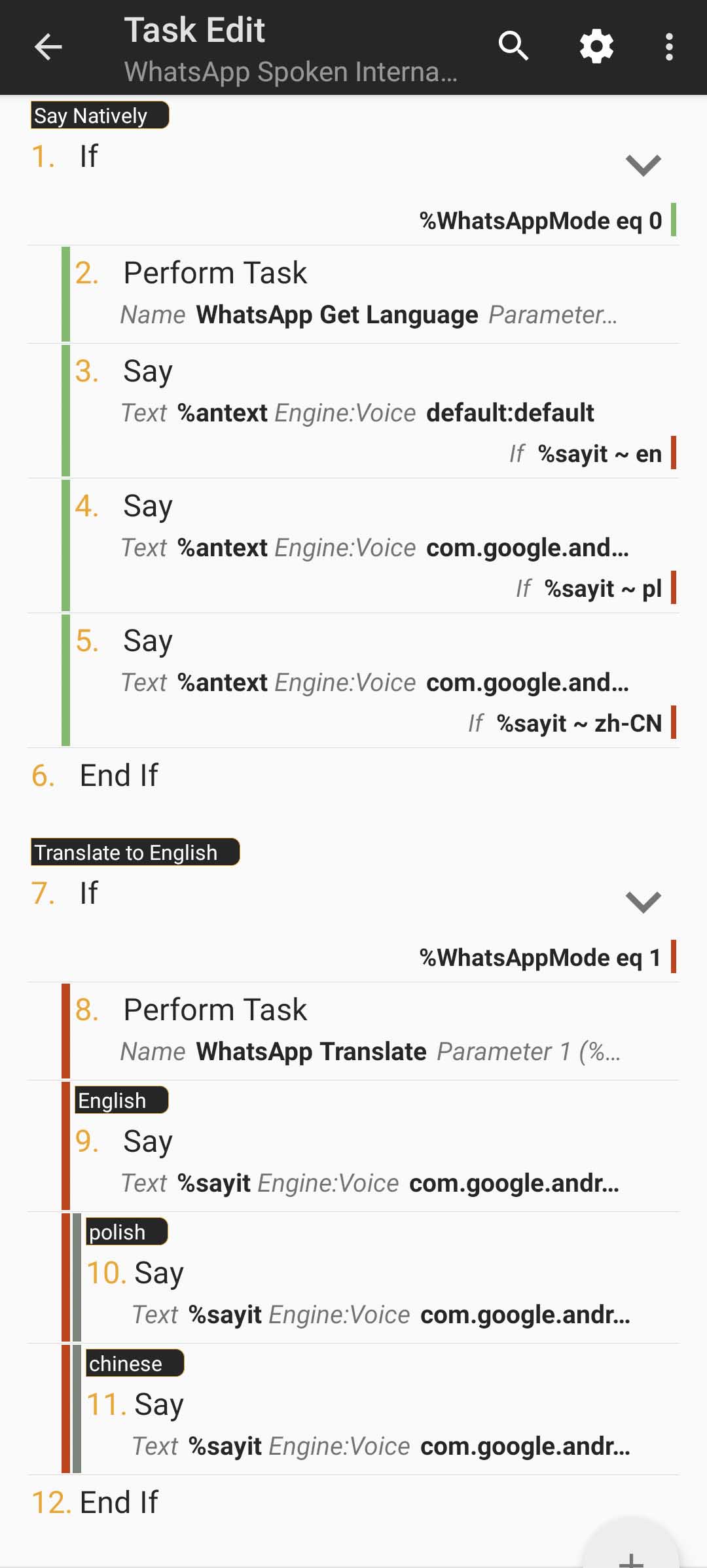 WhatsApp voice notifications & translations native with Tasker - NotEnoughTech