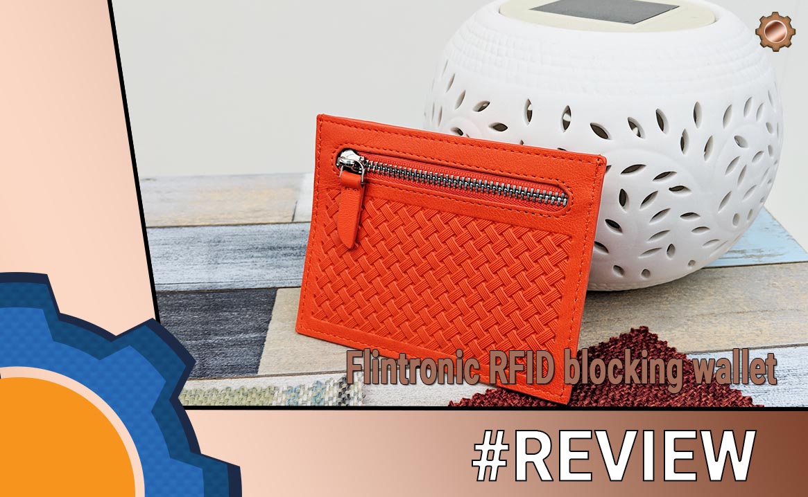 When wife does tech, it has to be red - Flintronic RFID Blocking wallet -  NotEnoughTech