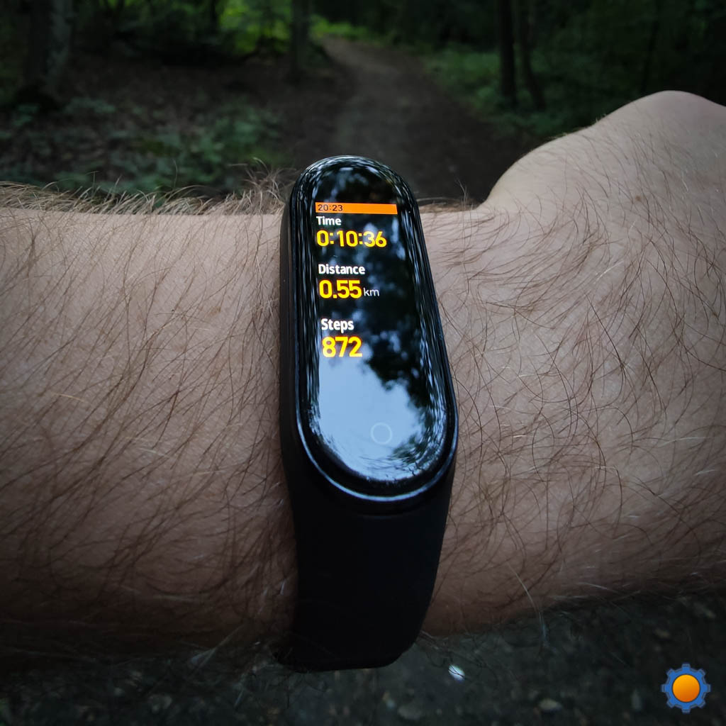 mi band running