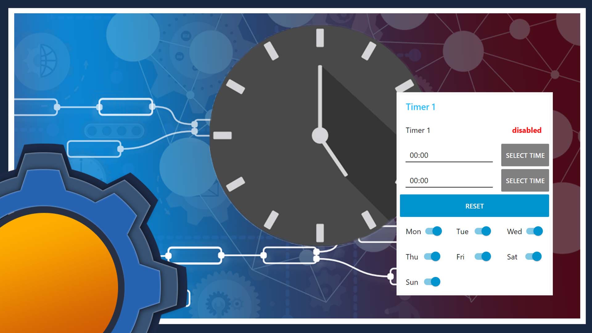 Timer in Dashboard (flow) NodeRED