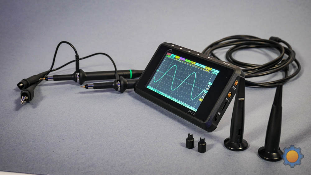 The full DS213 Oscilloscope kit